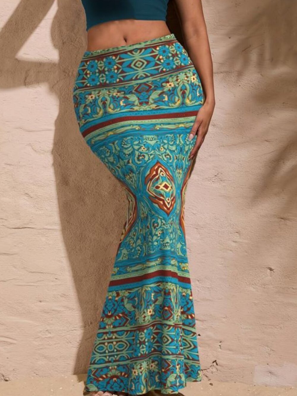 Bodycon BOHO Maxi Skirt-Size M